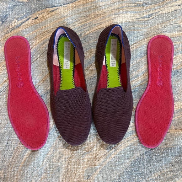 Rothy’s loafer flats in W11 (discontinued maroon-purple weave) - Picture 2 of 5